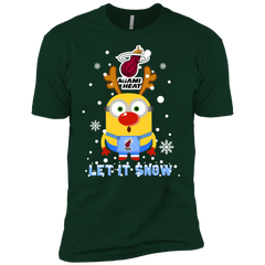 Minion Miami Heat Ugly Christmas Sweaters Let It Snow Men's Sleeve Shirt - The White Eagles