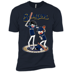 Milwaukee Brewers Baseball Rick And Morty Men's Sleeve Shirt - The White Eagles