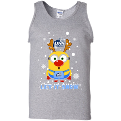 Minion New Hampshire Wildcats Ugly Christmas Sweaters Let It Snow Tank Top - The White Eagles