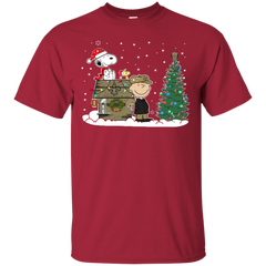 New Orleans Saints Snoopy The Peanuts Ugly Christmas Sweater  Super Bowl Cotton T-Shirt - The White Eagles