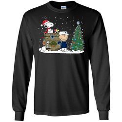 Dallas Cowboys Snoopy The Peanuts Ugly Christmas Sweater  Super Bowl LS Cotton T-Shirt - The White Eagles