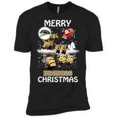 Western Michigan Broncos Ugly Christmas Sweaters Minions Santa Claus Merry Christmas Men's Sleeve Shirt - The White Eagles