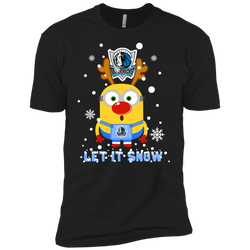 Minion Dallas Mavericks Ugly Christmas Sweaters Let It Snow Men's Sleeve Shirt - The White Eagles