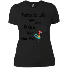 Fortnite Life Got Me Feelin Like Hei Hei Ladies' Shirt - The White Eagles