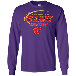 Dilly Dilly A True Friend Of The Calgary Flames LS Cotton T-Shirt - The White Eagles