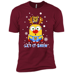 Minion North Carolina A&t Aggies Ugly Christmas Sweaters Let It Snow Men's Sleeve Shirt - The White Eagles