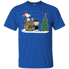 Chicago Bears Snoopy The Peanuts Ugly Christmas Sweater  Super Bowl Cotton T-Shirt - The White Eagles