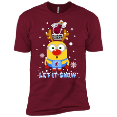 Minion Miami Heat Ugly Christmas Sweaters Let It Snow Men's Sleeve Shirt - The White Eagles