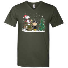 Pittsburgh Steelers Snoopy The Peanuts Ugly Christmas Sweater  Super Bowl Men's V-Neck T-Shirt - The White Eagles