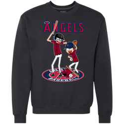 Los Angeles Angels Baseball Rick And Morty Sweatshirt - The White Eagles