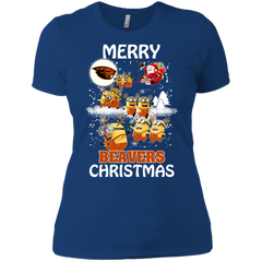 Oregon State Beavers Ugly Christmas Sweaters Minions Santa Claus Merry Christmas Ladies' Shirt - The White Eagles