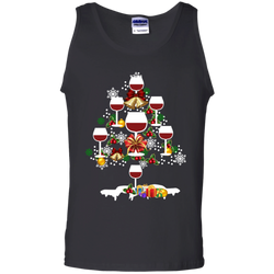 Christmas Is Coming Wine Santa Claus Ugly Christmas Sweater Tank Top - The White Eagles