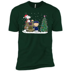 New York Giants Snoopy The Peanuts Ugly Christmas Sweater  Super Bowl Men's Sleeve Shirt - The White Eagles