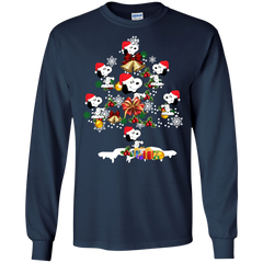 Christmas Is Coming Snoopy The Peanuts Movies Santa Claus Ugly Christmas Sweater LS Cotton T-Shirt - The White Eagles