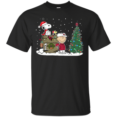Arizona Cardinals Snoopy The Peanuts Movie Christmas Football Super Bowl Cotton T-Shirt - The White Eagles