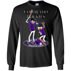 Colorado Rockies Baseball Rick And Morty LS Cotton T-Shirt - The White Eagles