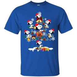 Christmas Is Coming Snoopy The Peanuts Movies Santa Claus Ugly Christmas Sweater Cotton T-Shirt - The White Eagles