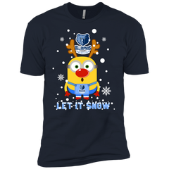 Minion Memphis Grizzlies Ugly Christmas Sweaters Let It Snow Men's Sleeve Shirt - The White Eagles