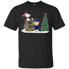 New York Giants Snoopy The Peanuts Ugly Christmas Sweater  Super Bowl Cotton T-Shirt - The White Eagles