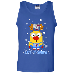Minion Fordham Rams Ugly Christmas Sweaters Let It Snow Tank Top - The White Eagles