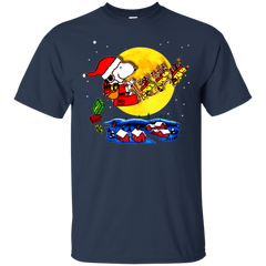 Snoopy Santa Claus Christmas The Peanuts Movie Cotton T-Shirt - The White Eagles