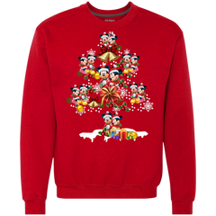 Christmas Is Coming Mickey Mouse Santa Claus Ugly Christmas Sweater Sweatshirt - The White Eagles