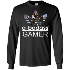 A-badass Gamer Fortnite Adidas LS Cotton T-Shirt - The White Eagles