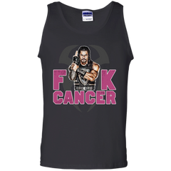 Roman Reigns Fuck Cancer Breast Cancer Awareness Tank Top - The White Eagles