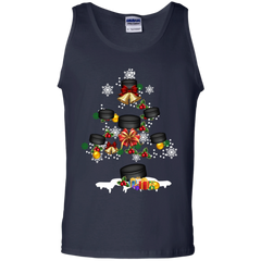 Christmas Is Coming Hockey Santa Claus Ugly Christmas Sweater Tank Top - The White Eagles