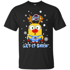 Minion Cleveland Cavaliers Ugly Christmas Sweaters Let It Snow Cotton T-Shirt - The White Eagles