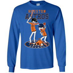 Houston Astros Baseball Rick And Morty LS Cotton T-Shirt - The White Eagles
