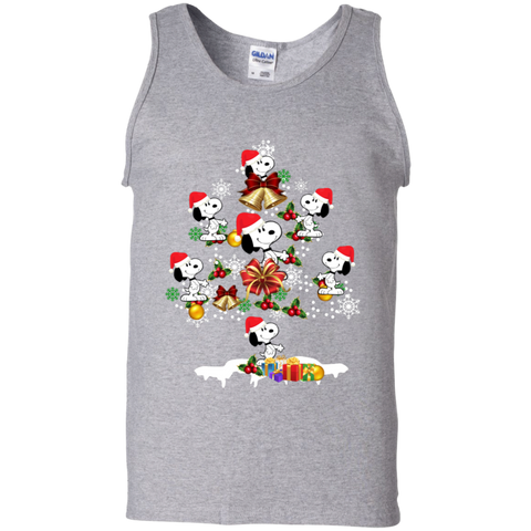 Christmas Is Coming Snoopy The Peanuts Movies Santa Claus Ugly Christmas Sweater Tank Top - The White Eagles