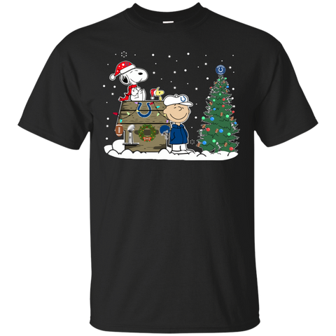 Indianapolis Colts Snoopy The Peanuts Ugly Christmas Sweater  Super Bowl Cotton T-Shirt - The White Eagles