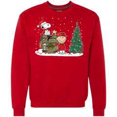 Atlanta Falcons Snoopy The Peanuts Ugly Christmas Sweater  Super Bowl Sweatshirt - The White Eagles
