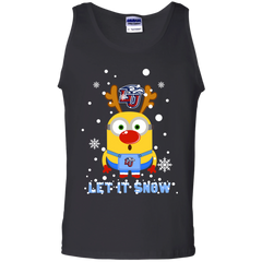 Minion Liberty Flames Ugly Christmas Sweaters Let It Snow Tank Top - The White Eagles