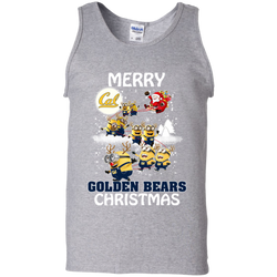 California Golden Bears T Shirts Minions Santa Claus Merry Christmas Tank Top - The White Eagles