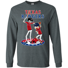 Texas Rangers Baseball Rick And Morty LS Cotton T-Shirt - The White Eagles
