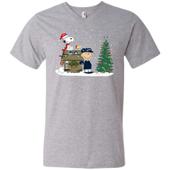 Seattle Seahawks Snoopy The Peanuts Ugly Christmas Sweater  Super Bowl Men's V-Neck T-Shirt - The White Eagles
