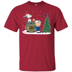 Detroit Lions Snoopy The Peanuts Ugly Christmas Sweater  Super Bowl Cotton T-Shirt - The White Eagles