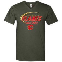 Dilly Dilly A True Friend Of The Calgary Flames Men's V-Neck T-Shirt - The White Eagles