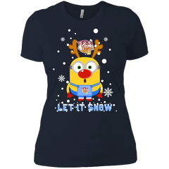 Minion Bethune-cookman Wildcats Ugly Christmas Sweaters Let It Snow Ladies' Shirt - The White Eagles