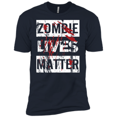 Zombie Lives Matter Tshirt Men's Sleeve Shirt - The White Eagles