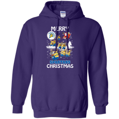 San Jose State Spartans Ugly Christmas Sweaters Minions Santa Claus Merry Christmas Hoodie - The White Eagles