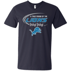 Dilly Dilly Lions A True Friend Of The Lions Men's V-Neck T-Shirt - The White Eagles