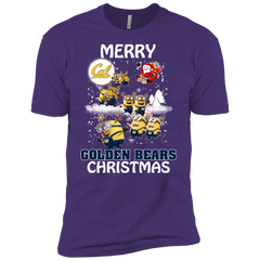 California Golden Bears T Shirts Minions Santa Claus Merry Christmas Men's Sleeve Shirt - The White Eagles