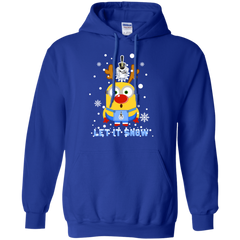 Minion Citadel Bulldogs Ugly Christmas Sweaters Let It Snow Hoodie - The White Eagles
