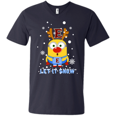 Minion Elon Phoenix Ugly Christmas Sweaters Let It Snow Men's V-Neck T-Shirt - The White Eagles