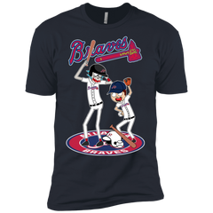 Atlanta Braves Baseball Rick And Morty Men's Sleeve Shirt - The White Eagles