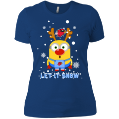 Minion Lamar Cardinals Ugly Christmas Sweaters Let It Snow Ladies' Shirt - The White Eagles