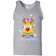 Minion Bethune-cookman Wildcats Ugly Christmas Sweaters Let It Snow Tank Top - The White Eagles